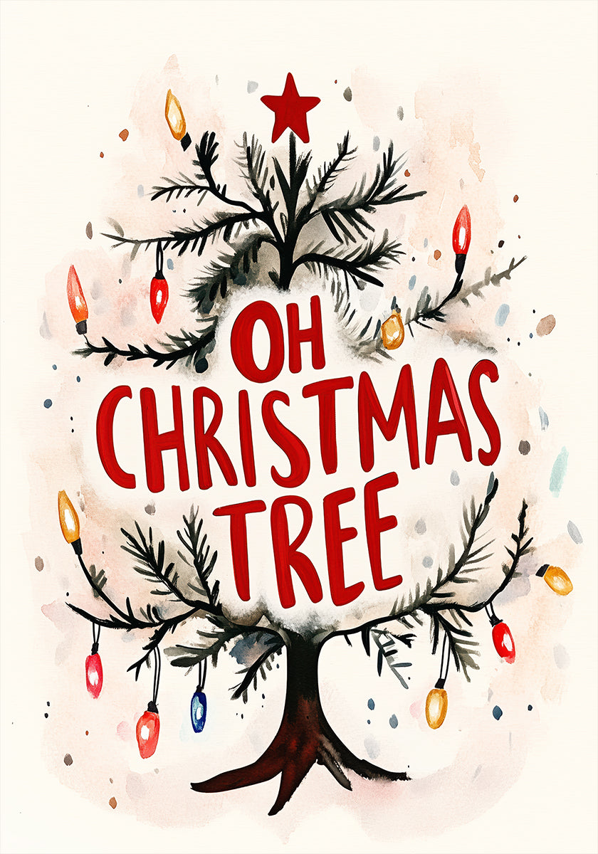 Festive Tree Glow Plakat