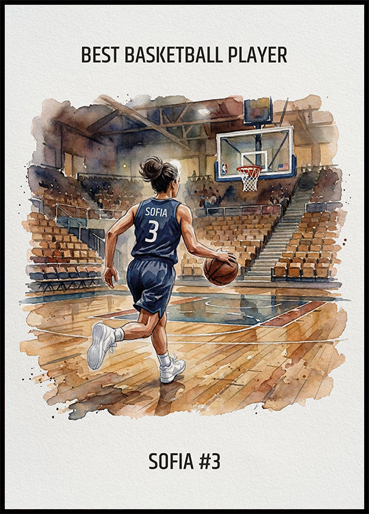Youth Basketball Girl Personal - Posterbox