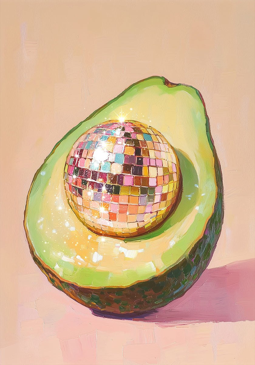 Disco Avocado Delight Plakat