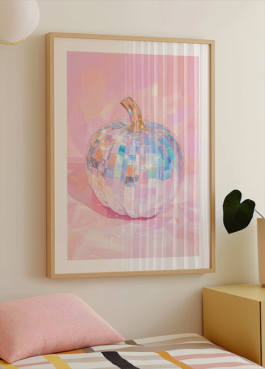 Iridescent Disco Ball Pumpkin