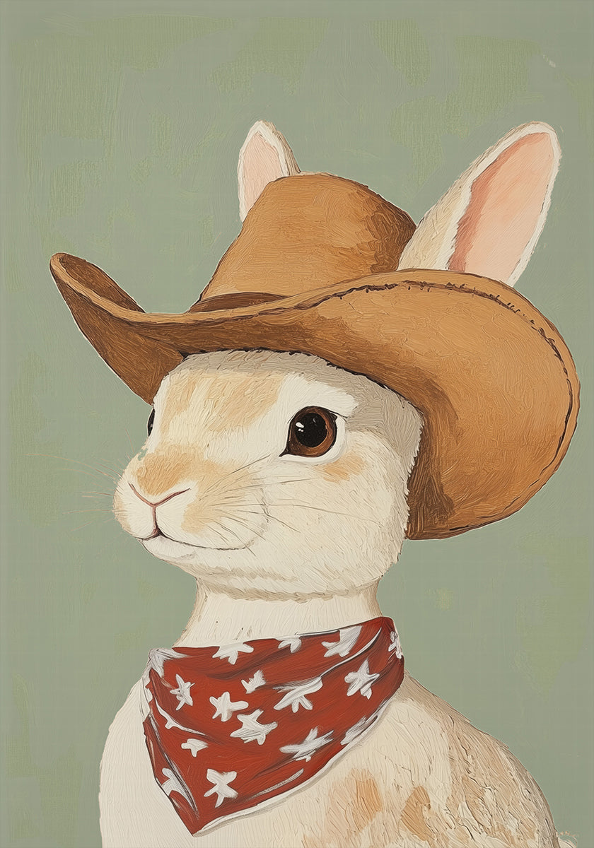 Cowboy Rabbit Plakat