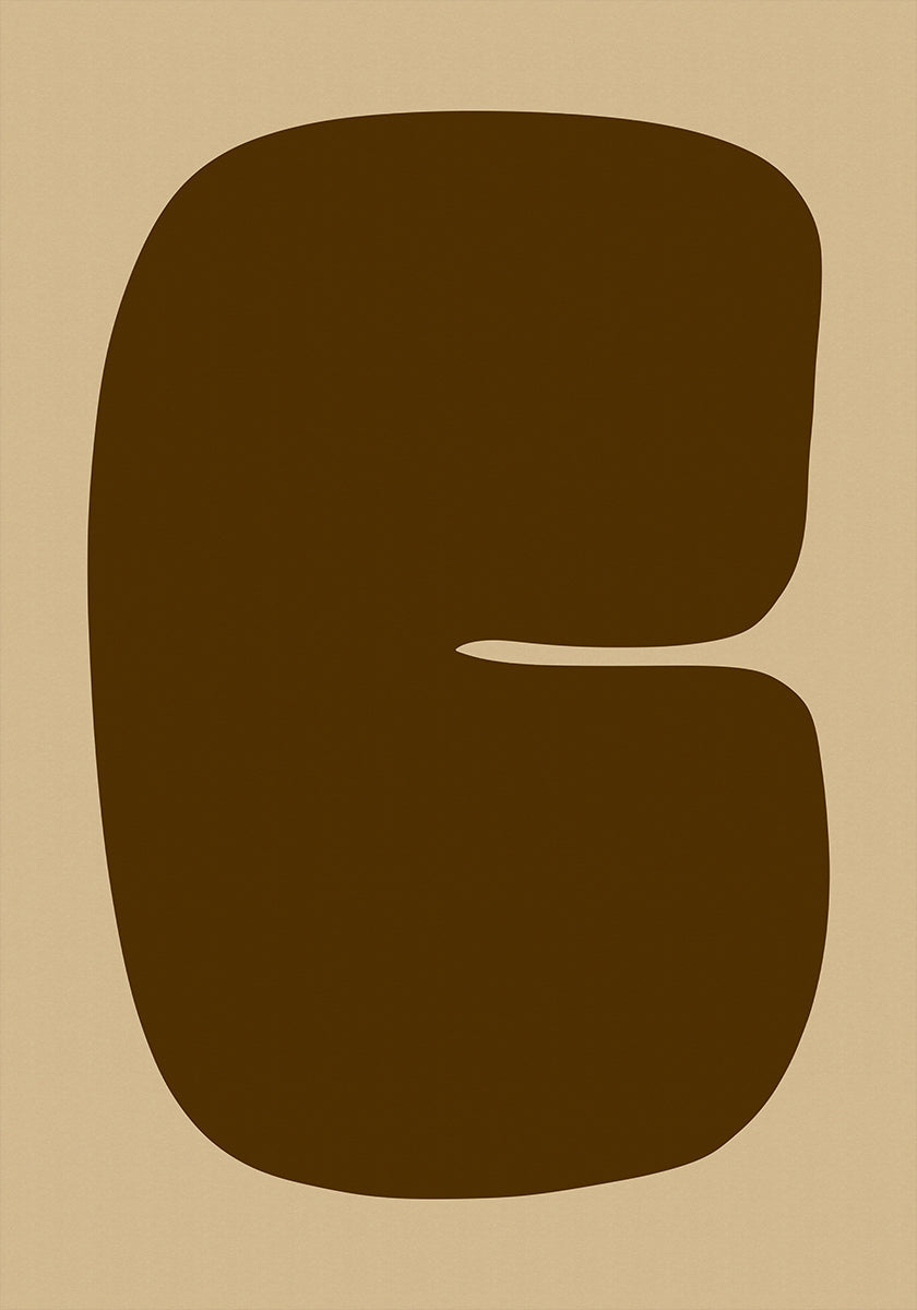 Bold Brown Form Plakat