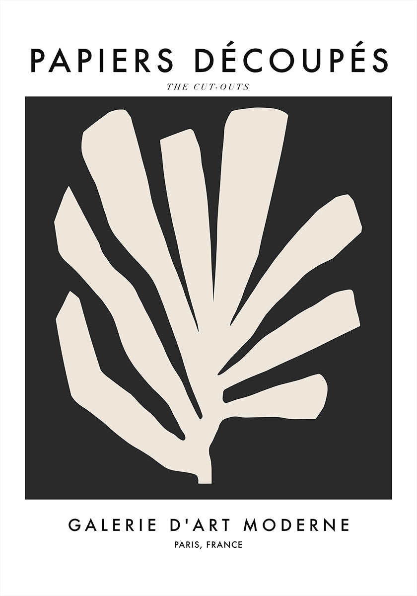 Silhouette Leaves Plakat