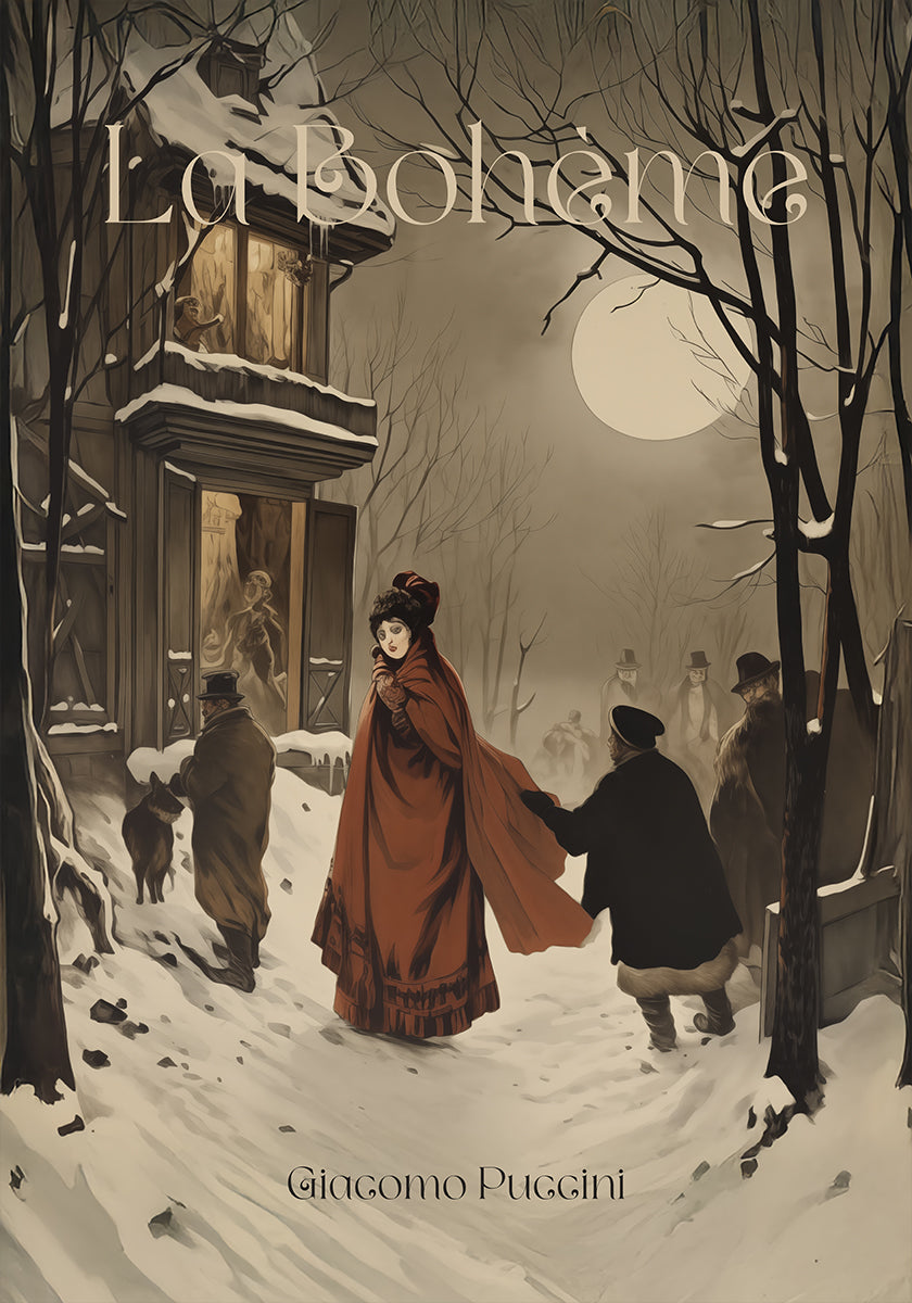 La Bohème Opera Captures A Winter Plakat
