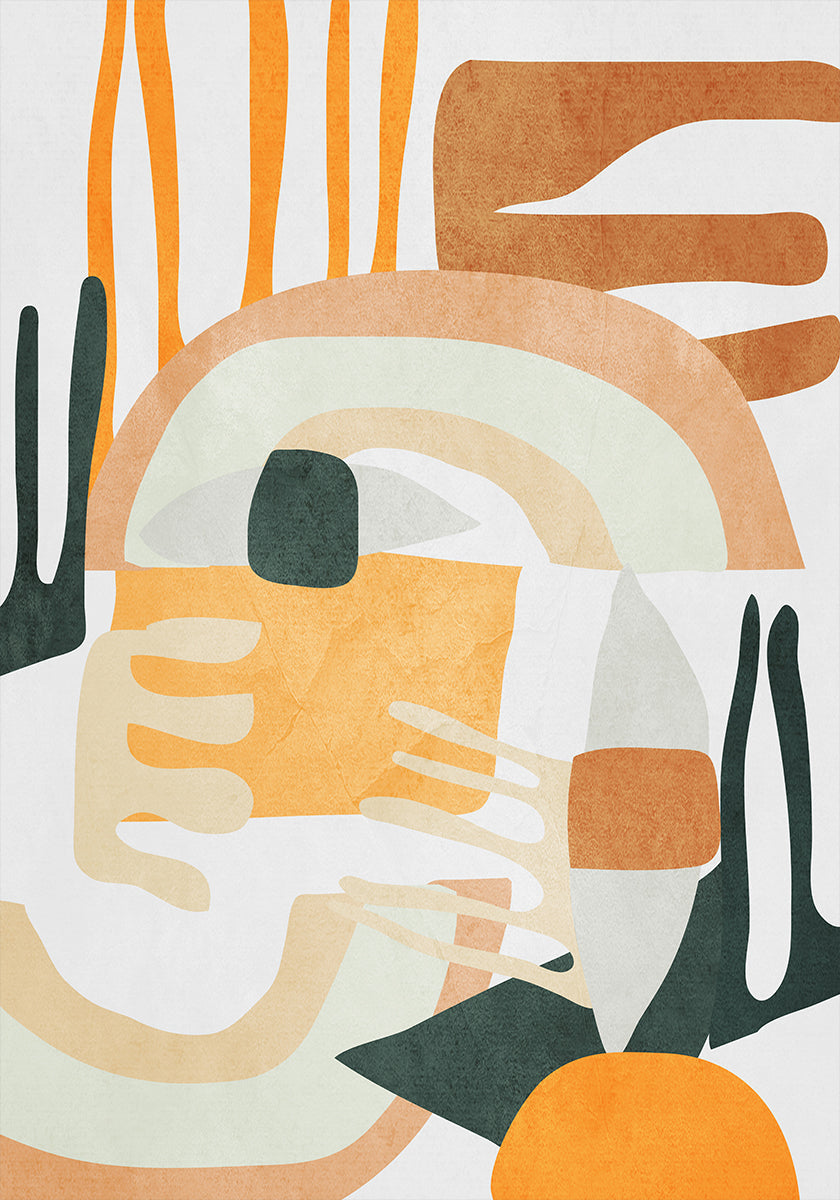 Geometric Shapes Abstract Harmony Plakat