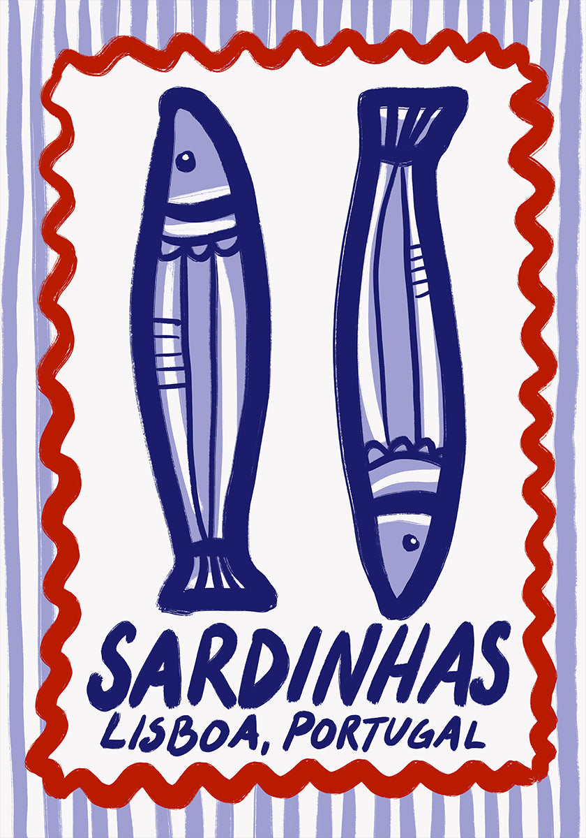 Lisbon Sardines Delight Plakat