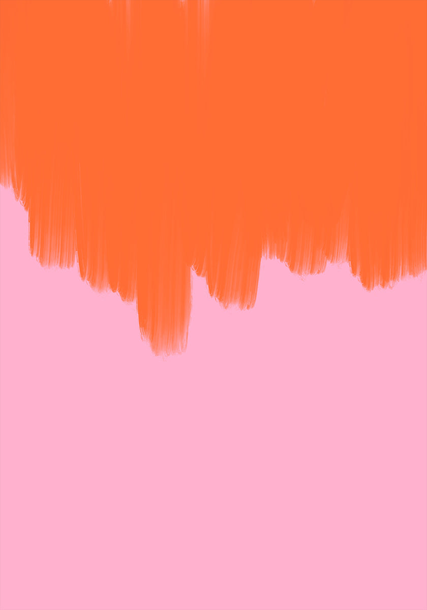 Orange Over Blossom Plakat