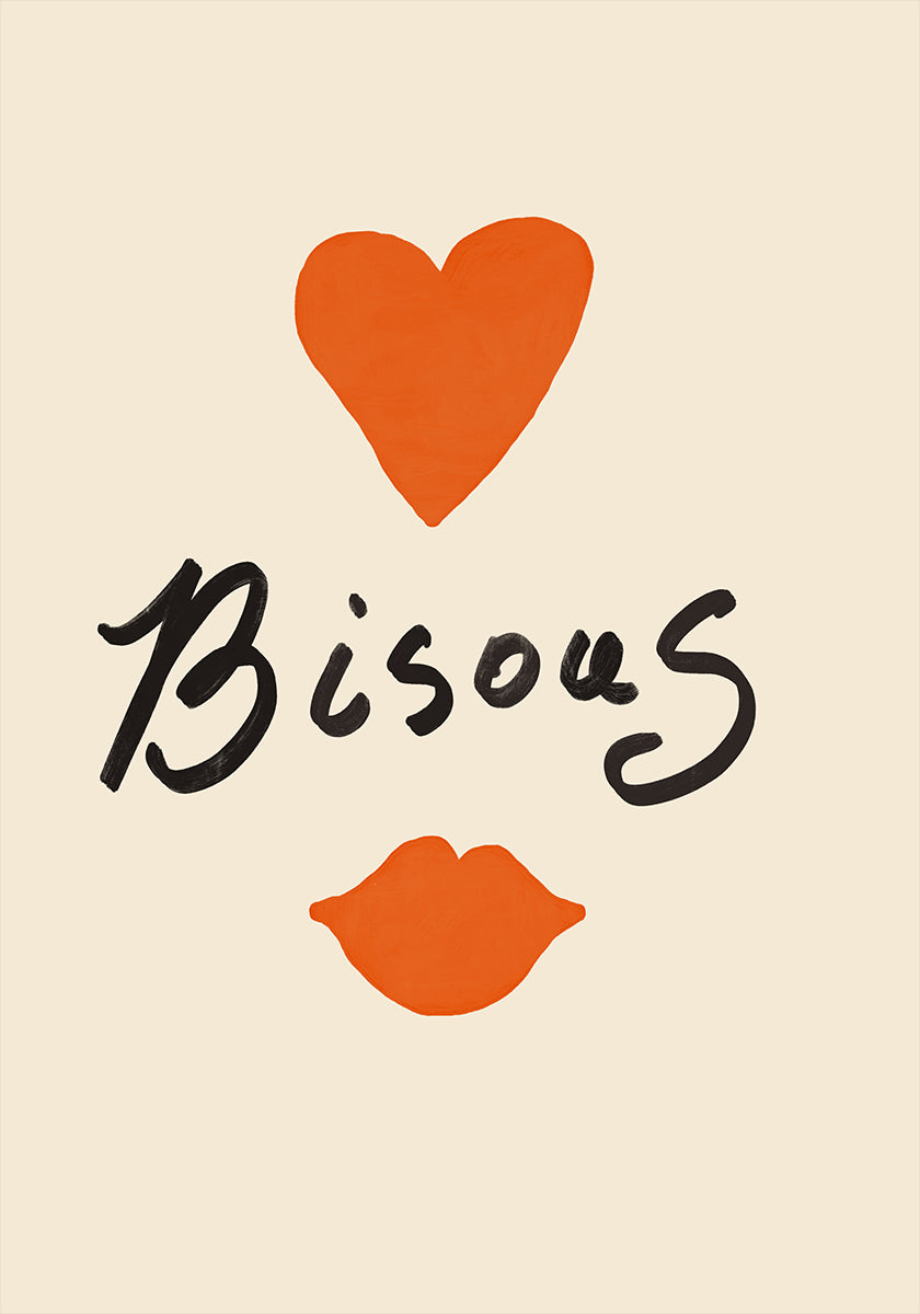 Heartfelt Bisous Plakat