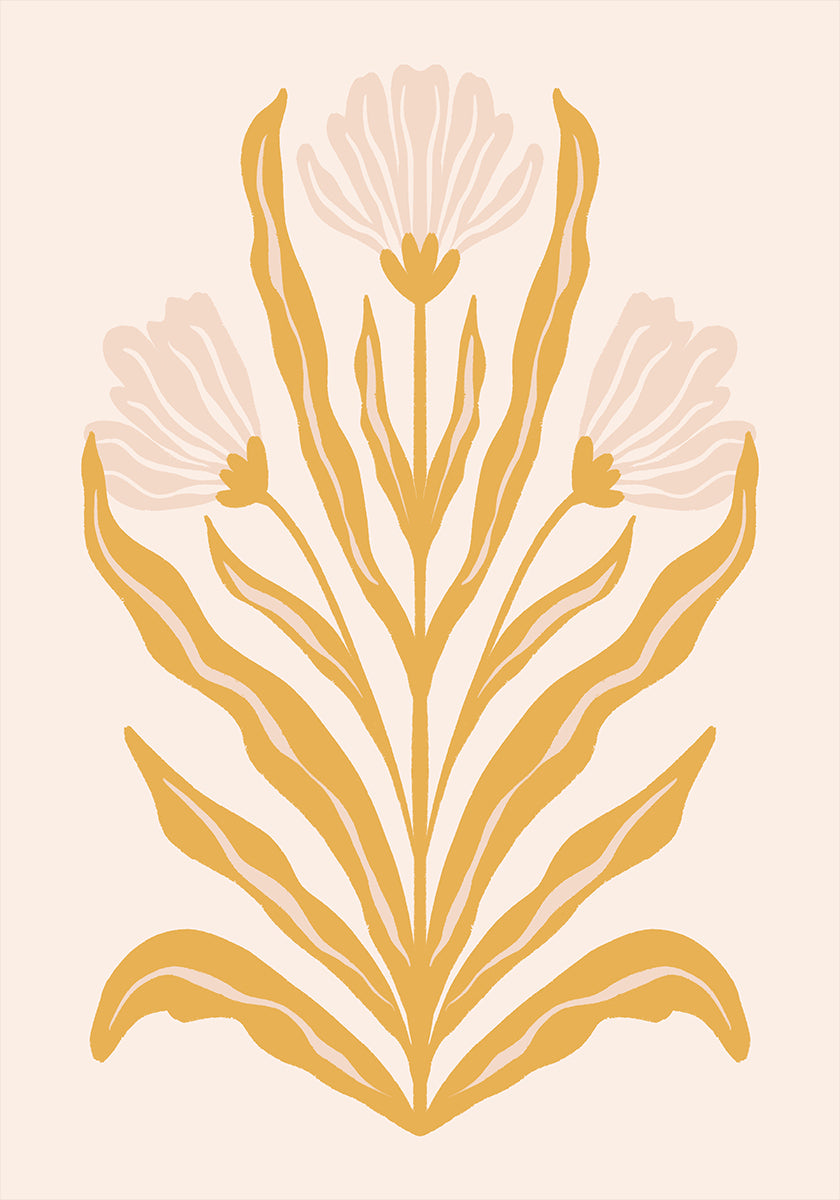 Symmetrical Pastel Flowers