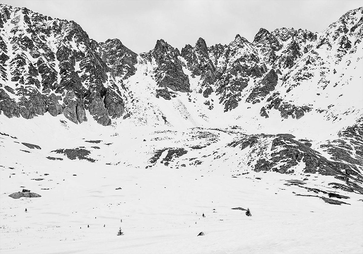 Snowy Mountain Peaks Plakat