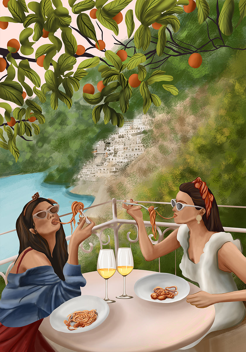 Tasting the Amalfi Breeze Plakat