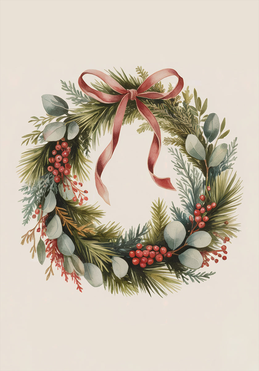 Christmas Wreath Plakat