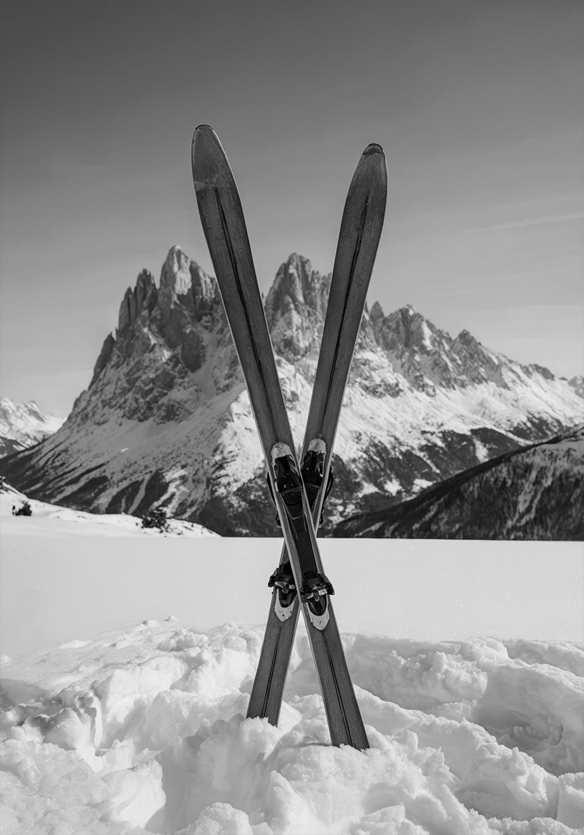 Crossed Skis Plakat
