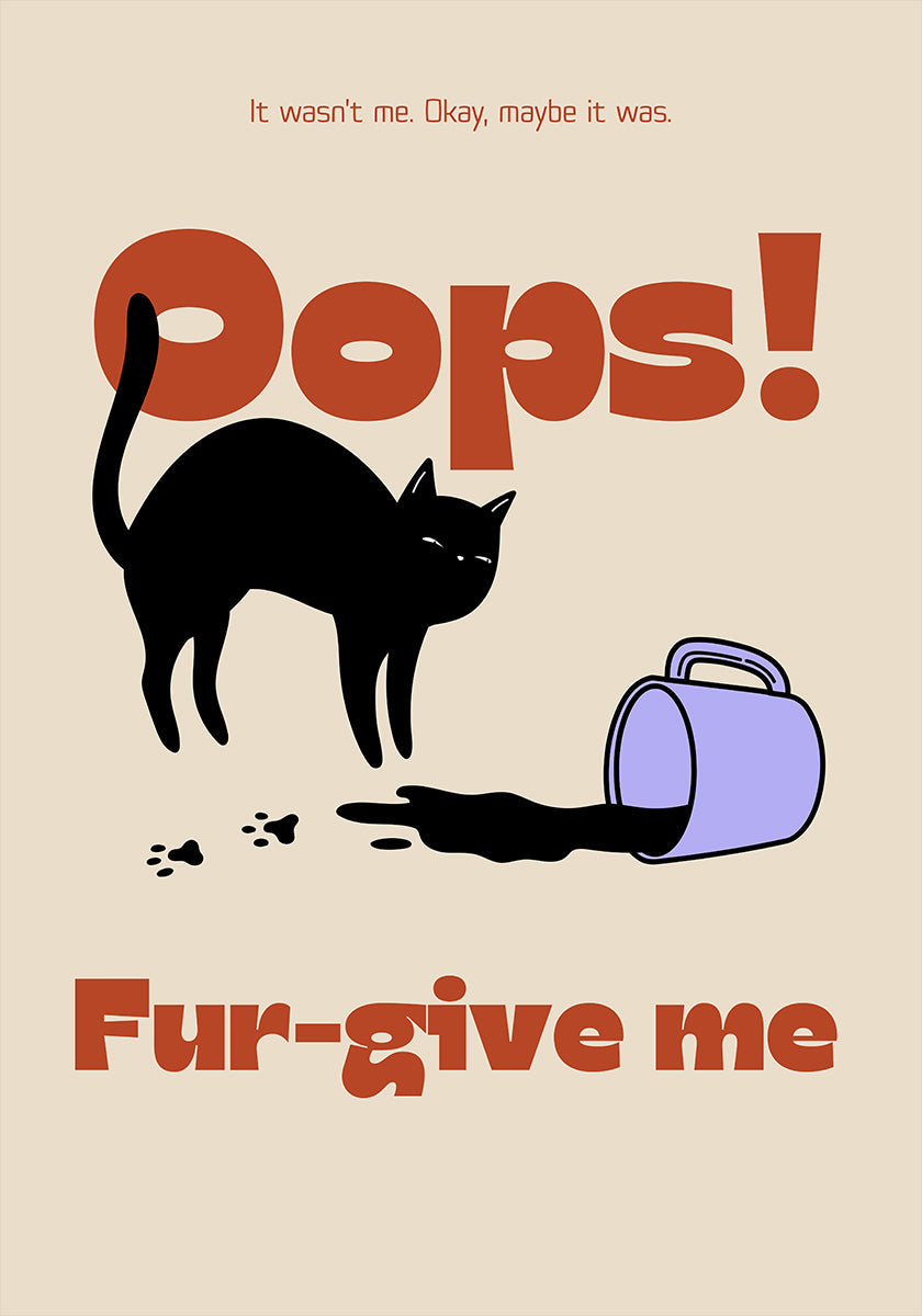 Fur-give me Plakat