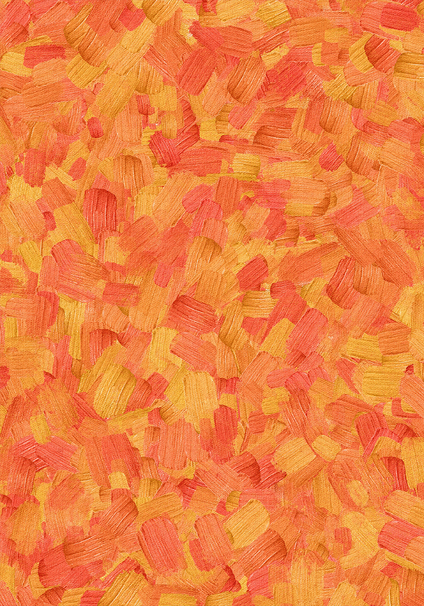 Brushstrokes Orange Plakat
