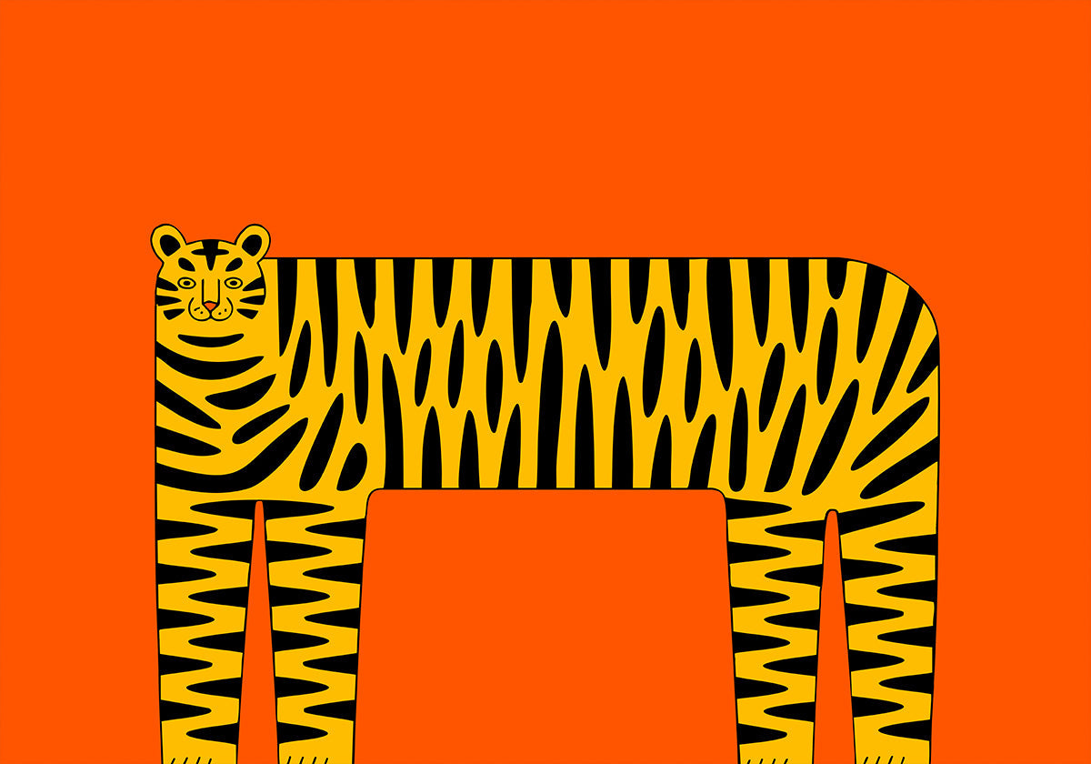 The Abstract Tiger Plakat