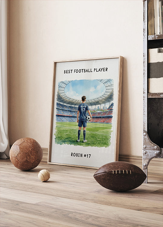 Youth football Boy Personal 2 - Posterbox