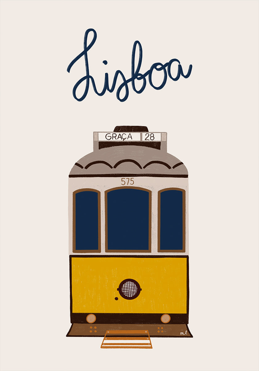 Lisbon Tram Plakat