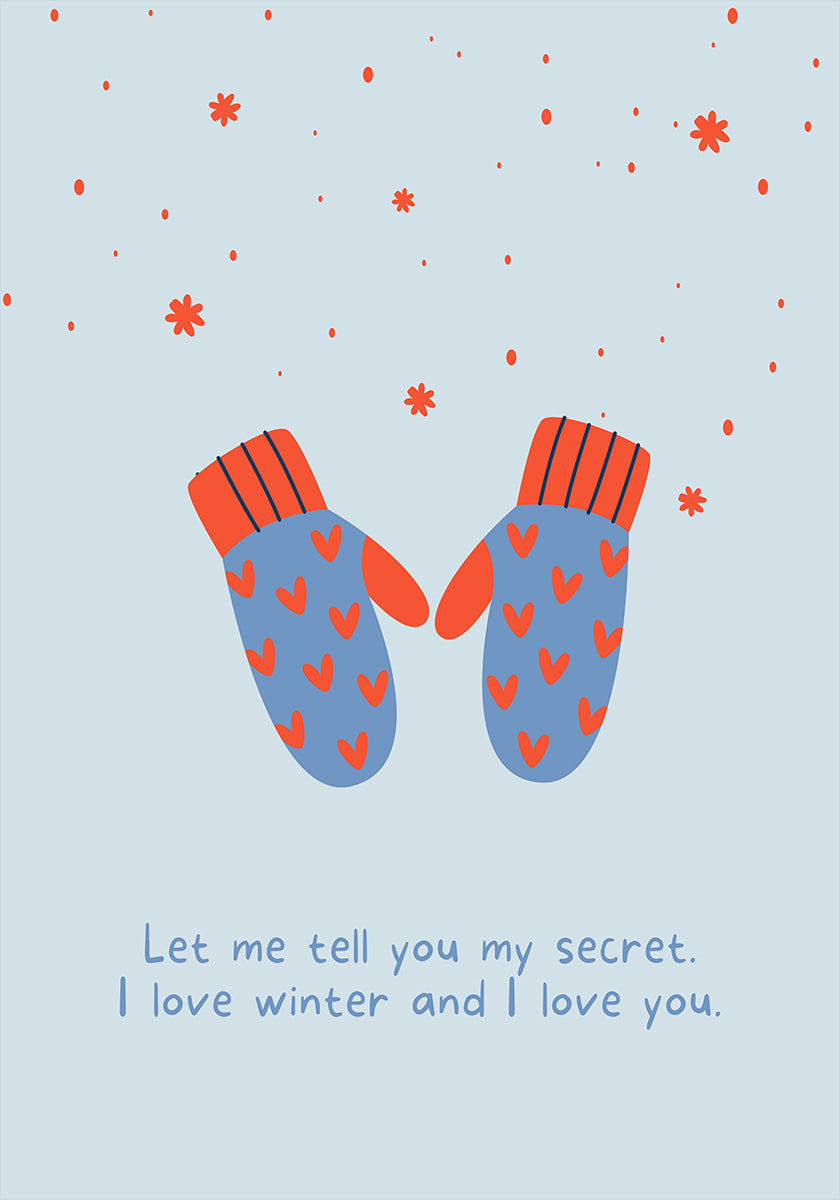 I love winter and i love you Plakat