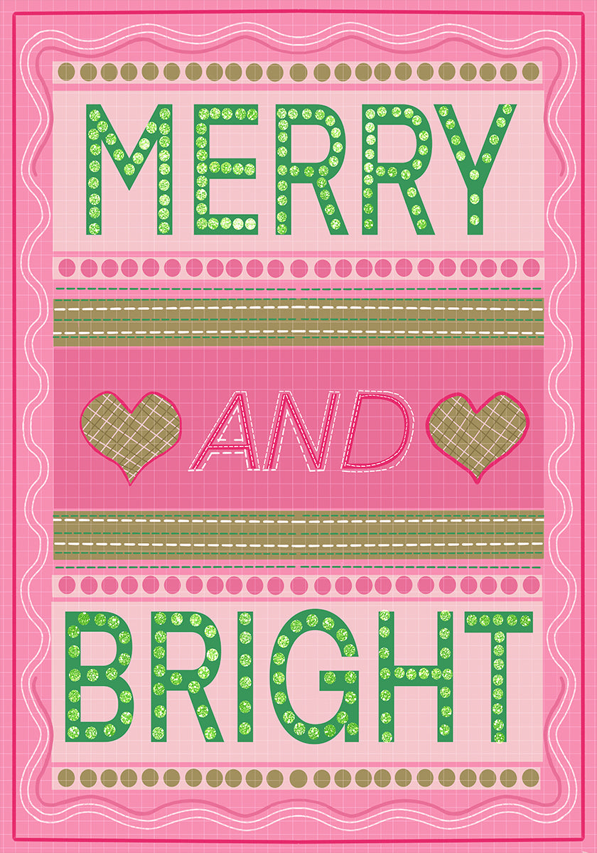 Merry and Bright Christmas Plakat