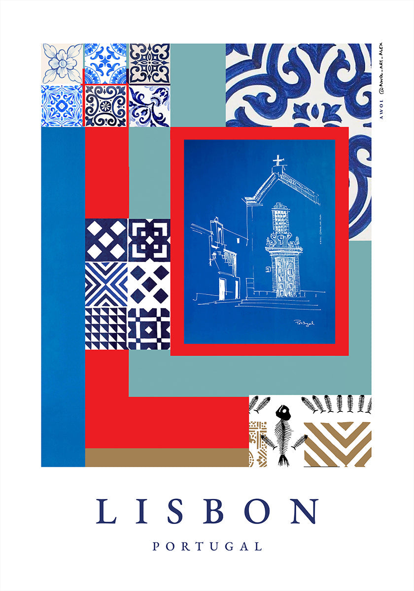 Lisbon Façades Plakat