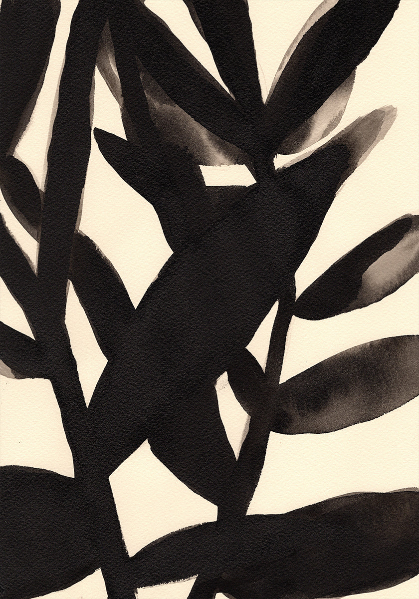 Branches in Black and Beige II Plakat