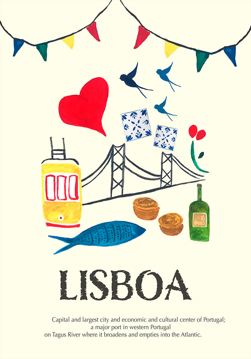 Póster Lisboa Plakat