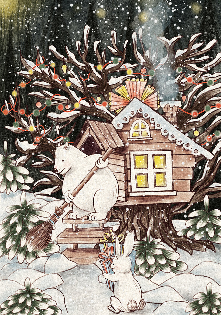 Christmas Treehouse Plakat