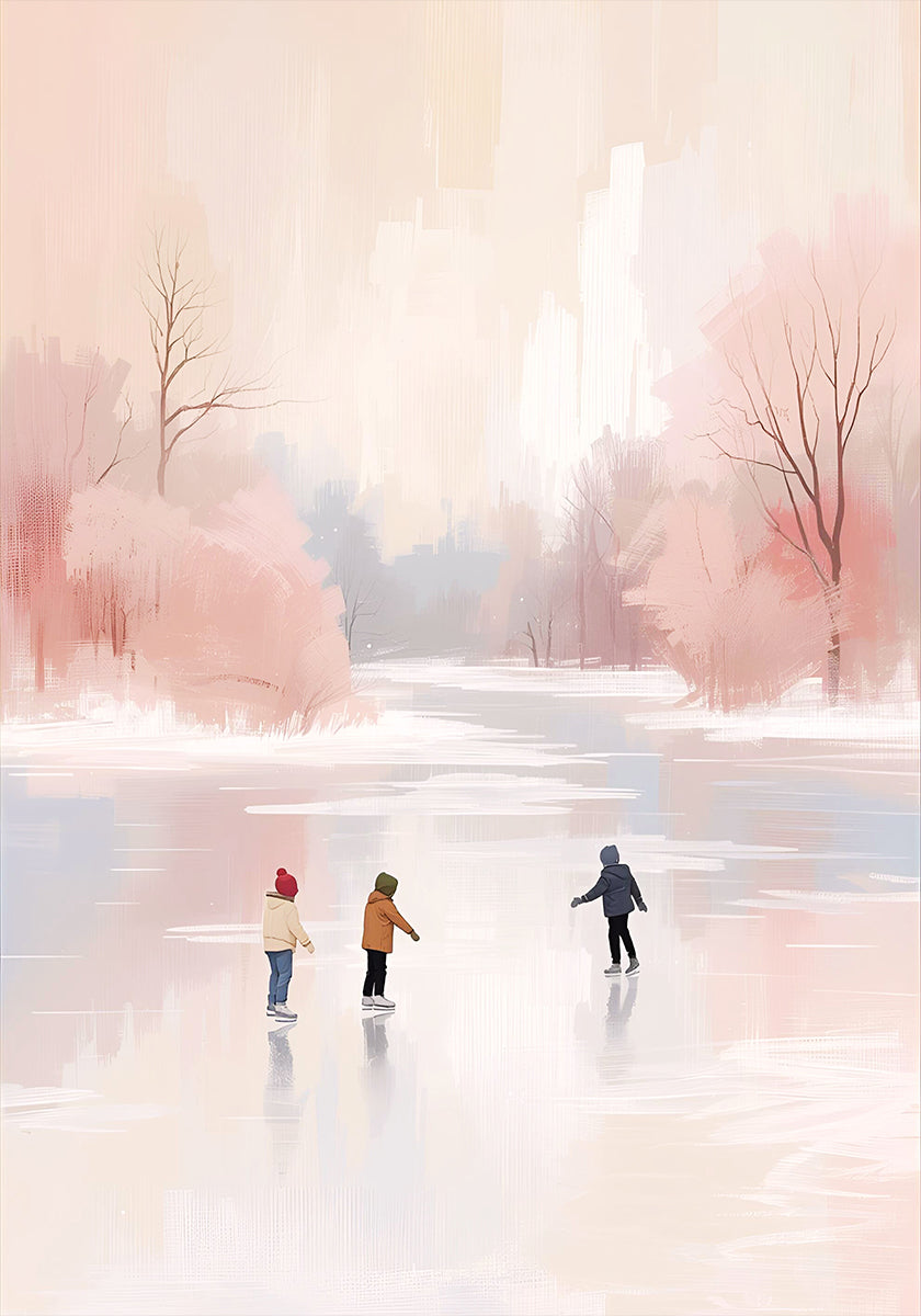 Schlittschuhlaufen Plakat