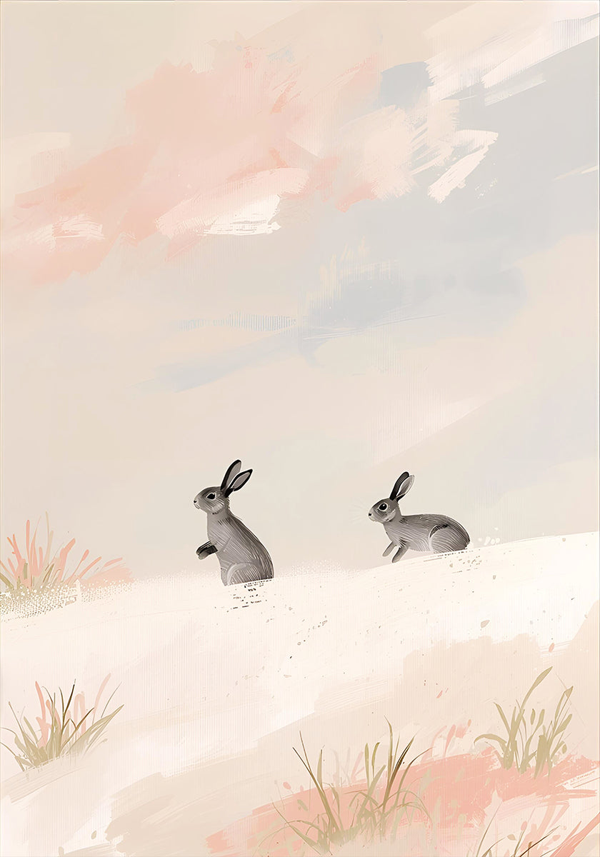 Hasen Im Schnee Plakat