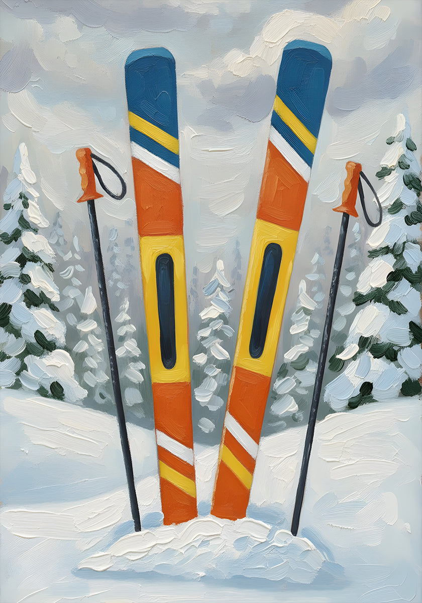 skiing Gear Plakat