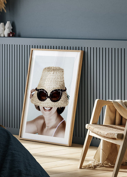 Hat with Sunglasses Plakat - Posterbox.no