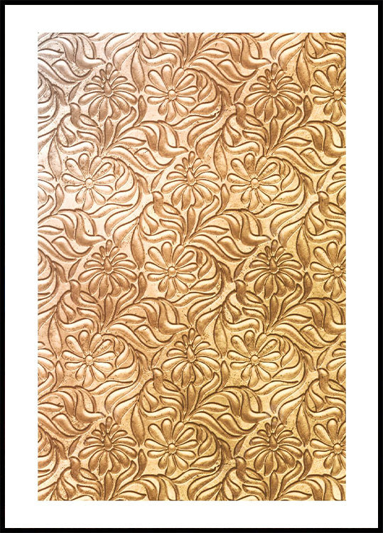 Golden Vintage Relief Plakat - Posterbox.no