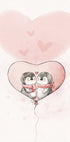 Penguin in love Plakat - Posterbox