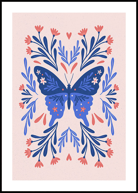 Folk Art Butterfly. (NEW) - Posterbox