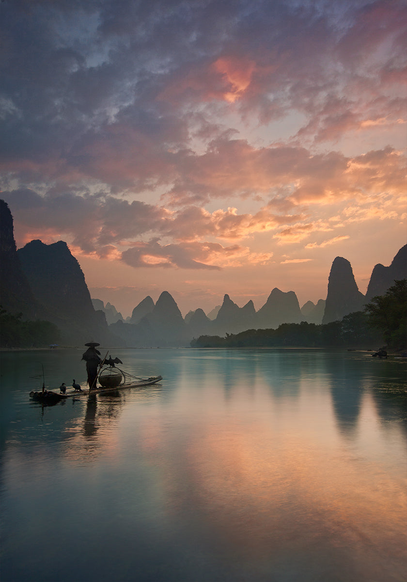 Li River Sunrise Plakat