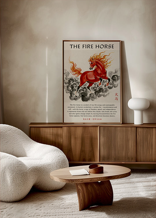 Fire Horse Spirit Poster - Posterbox