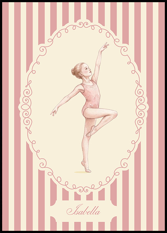 Gymnastic Baby Name Personal Poster - Posterbox