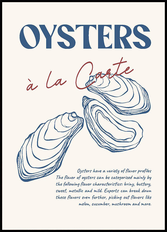Oysters Plakat - Posterbox.dk