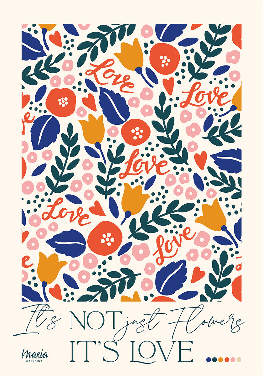 About Love. Tiny Flowers Plakat