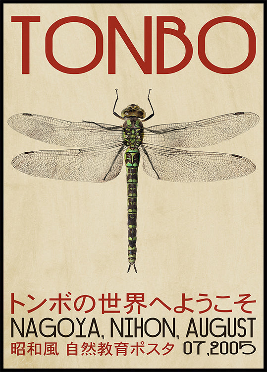 Dragonfly Japanese Poster - Posterbox