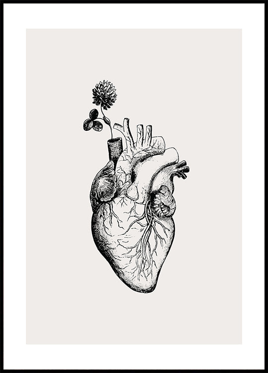 Heart Bloom Plakat - Posterbox