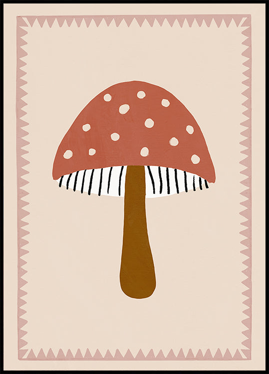 Cute Toadstool Plakat - Posterbox
