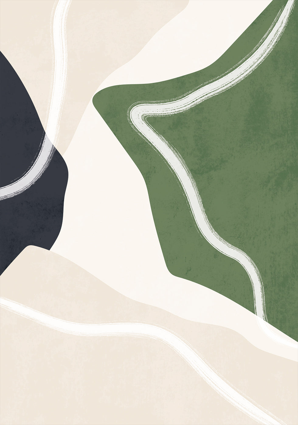 Abstract Nature Shapes Plakat - Posterbox.dk