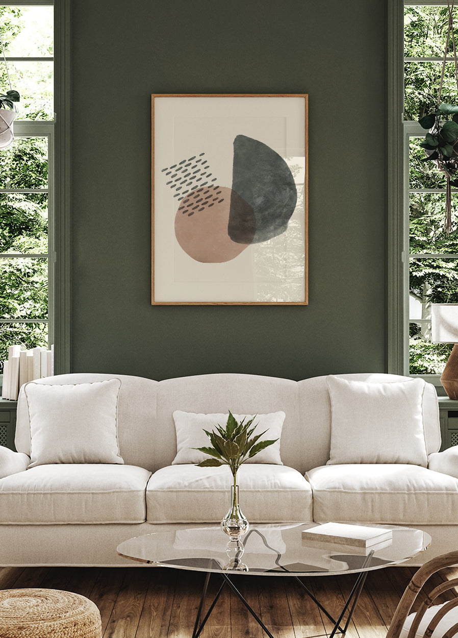 Abstract Shapes and Textures Plakat - Posterbox.dk