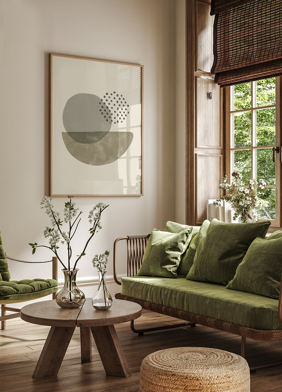 Abstract Shapes and Textures Plakat - Posterbox.dk