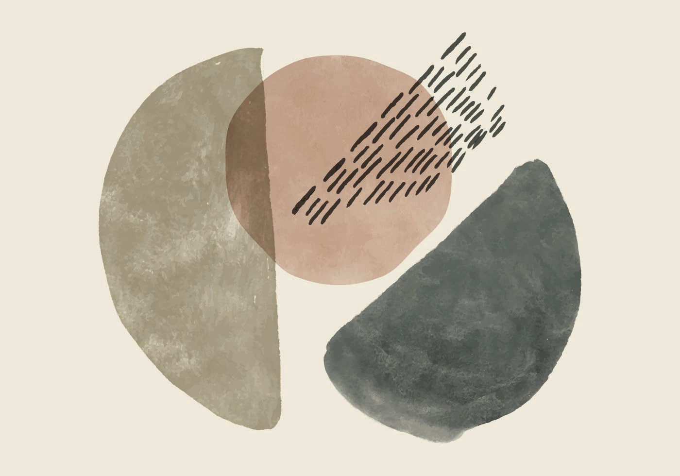 Abstract Shapes and Patterns Plakat - Posterbox.dk