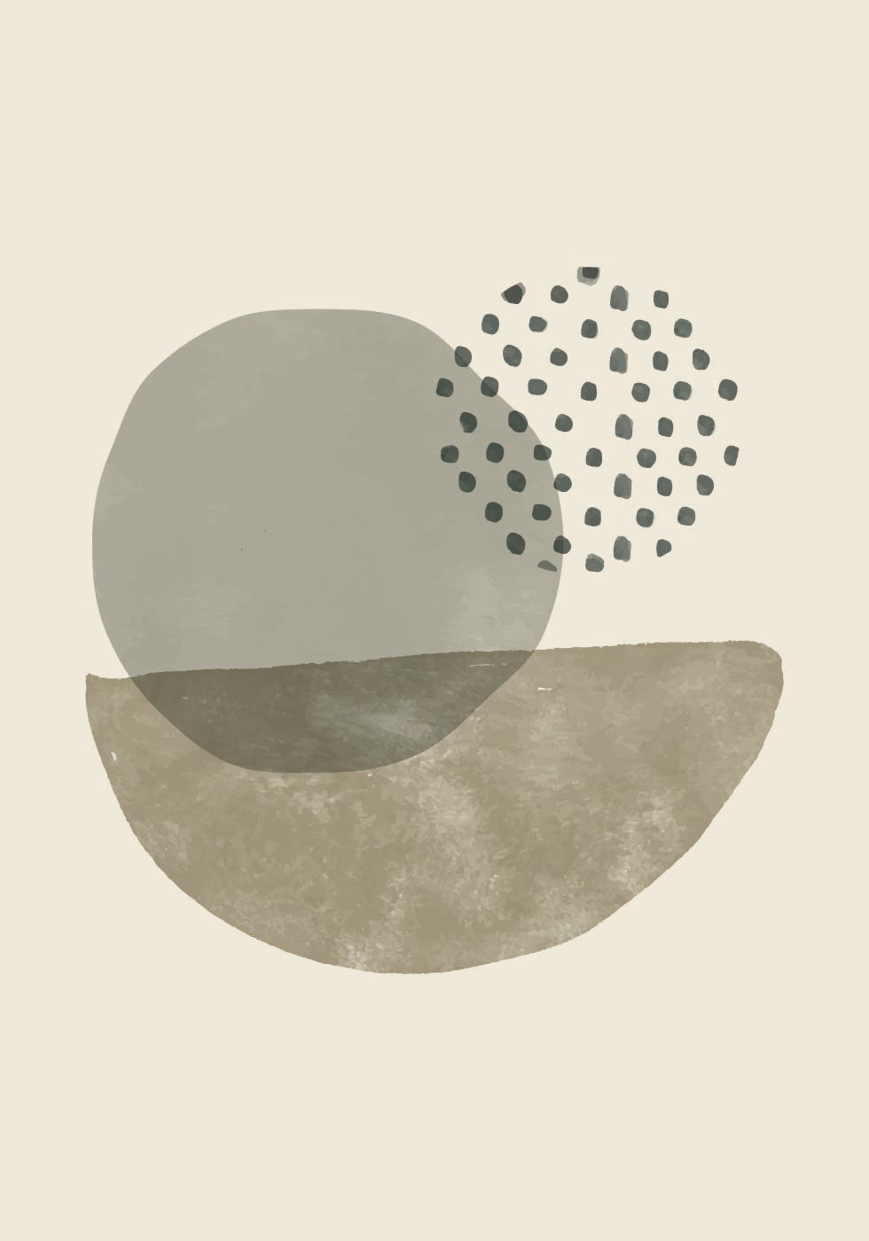 Abstract Shapes and Textures Plakat - Posterbox.dk