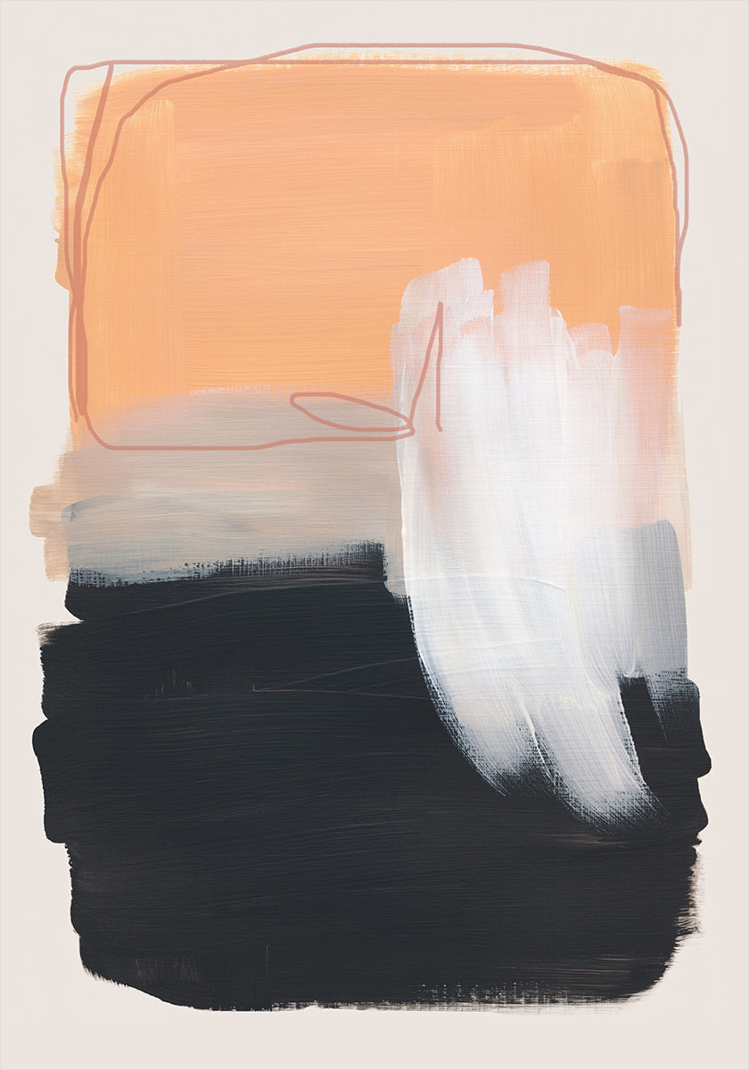 Abstract Brush Strokes 122 Plakat