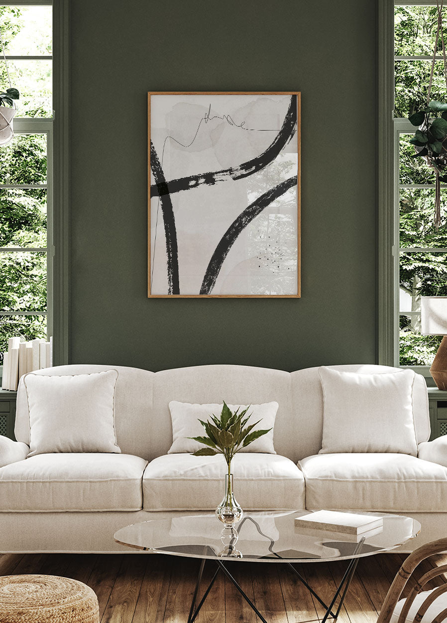 Abstract Line Art Composition Plakat - Posterbox.dk